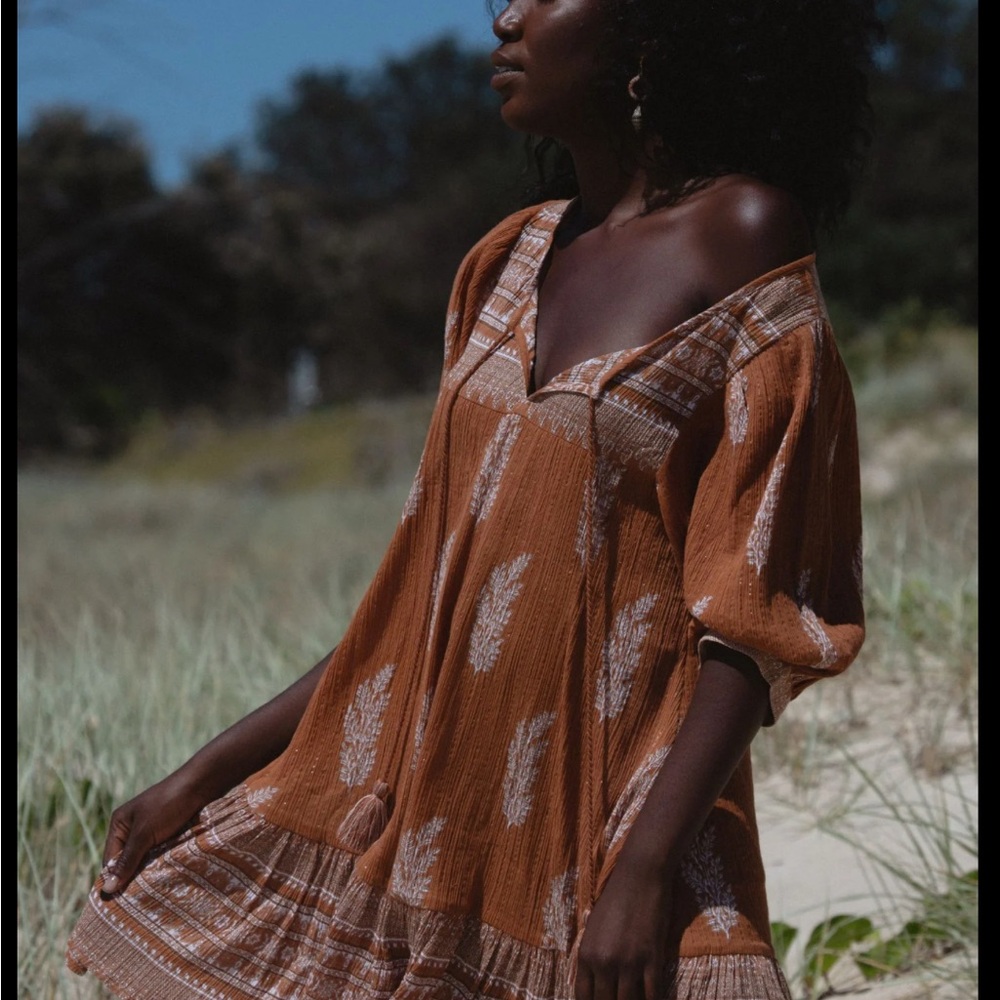 DAUGHTERS OF INDIA Bohemian mini dress